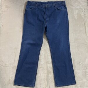Levi's Orange Tab Straight Leg Jeans Mens Size 42x30 Classic Cotton Blue Denim